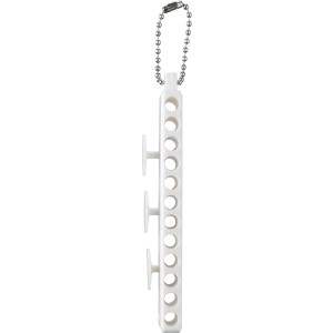 Golf tee-kszlet, jrahasznostott ABS, fehr (sportszer)