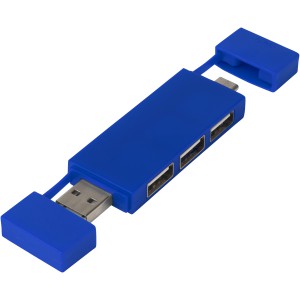 Mulan dual USB 2.0 hub, kk (vezetk, eloszt, adapter, kbel)