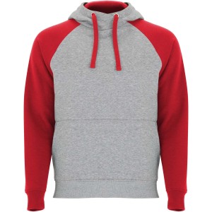 Roly Badet gyerek kapucnis pulver, Heather grey, Red (pulver)