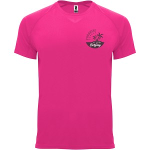 Roly Bahrain frfi sportpl, Pink Fluor (T-shirt, pl, kevertszlas, mszlas)