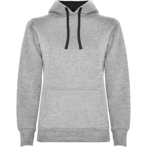 Roly Urban n�i kapucnis pul�ver, Marl Grey, Black