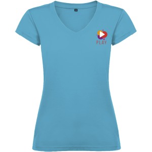 Roly Victoria ni V-nyak pamutpl, Turquois (T-shirt, pl, 90-100% pamut)