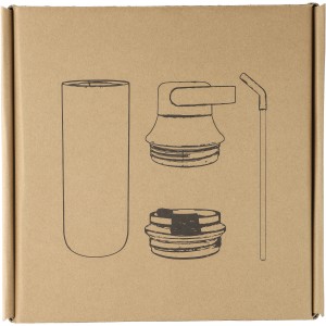 Rozsdamentes acl duplafal palack, 500 ml, fekete (termosz)