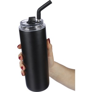 Rozsdamentes acl duplafal palack, 500 ml, fekete (termosz)