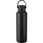 Rozsdamentes acl duplafal palack, 500 ml, fekete